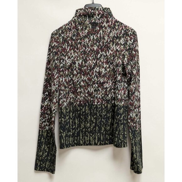 Loewe Luxury Patterned Long Sleeve Cotton Top Multicolor S - Picture 2 of 11